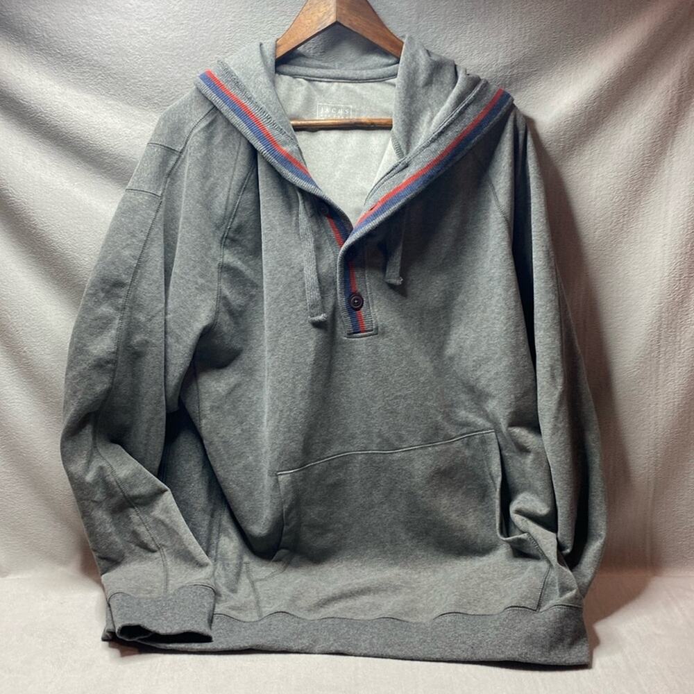 Jachs gray hooded pullover sweatshirt size 2xl